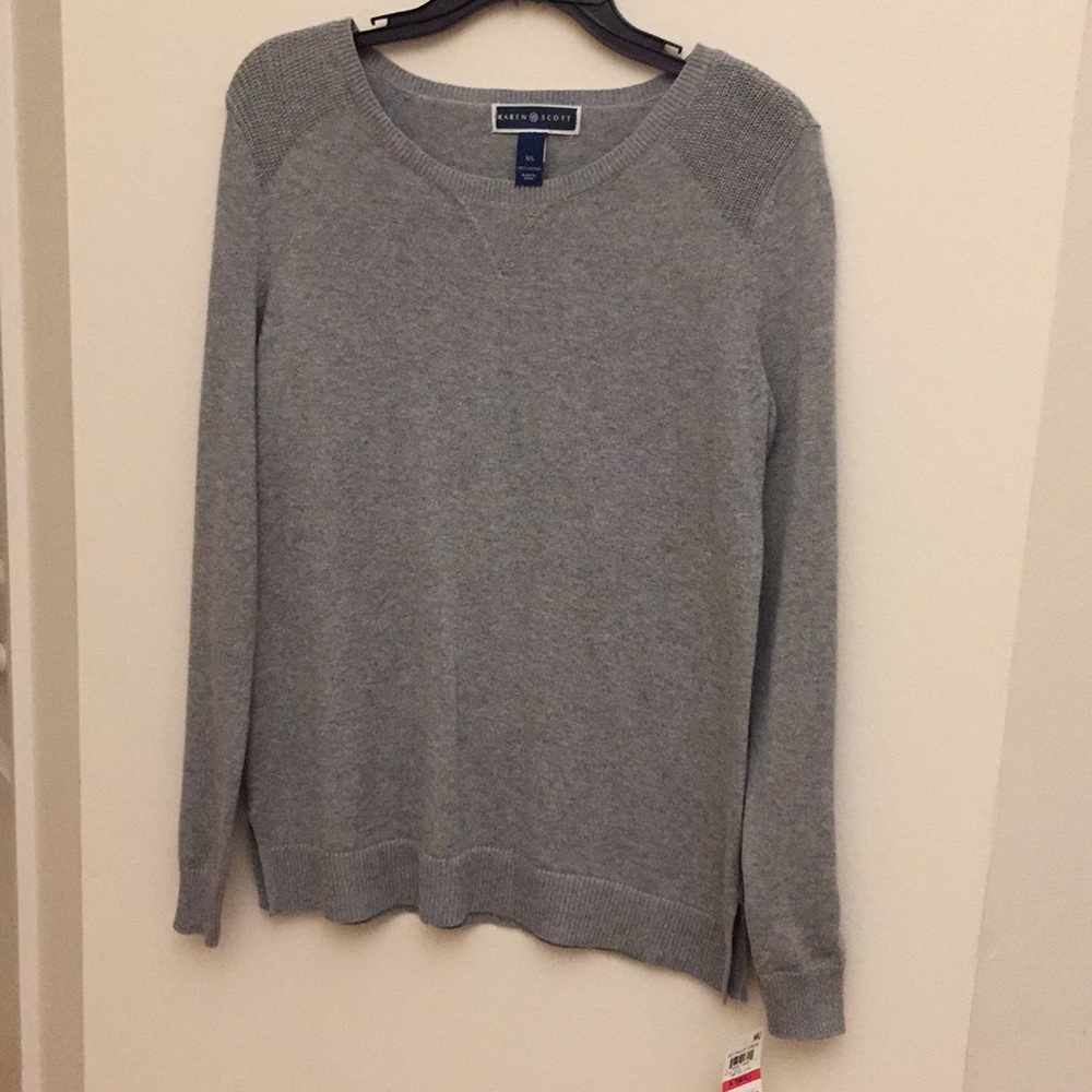 KAREN SCOTT - Gray Sweater